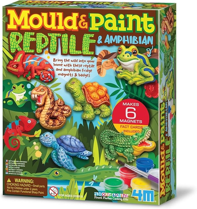 4M Mould & Paint Craft Kit - six detailed designs Suitable for 5 years & above