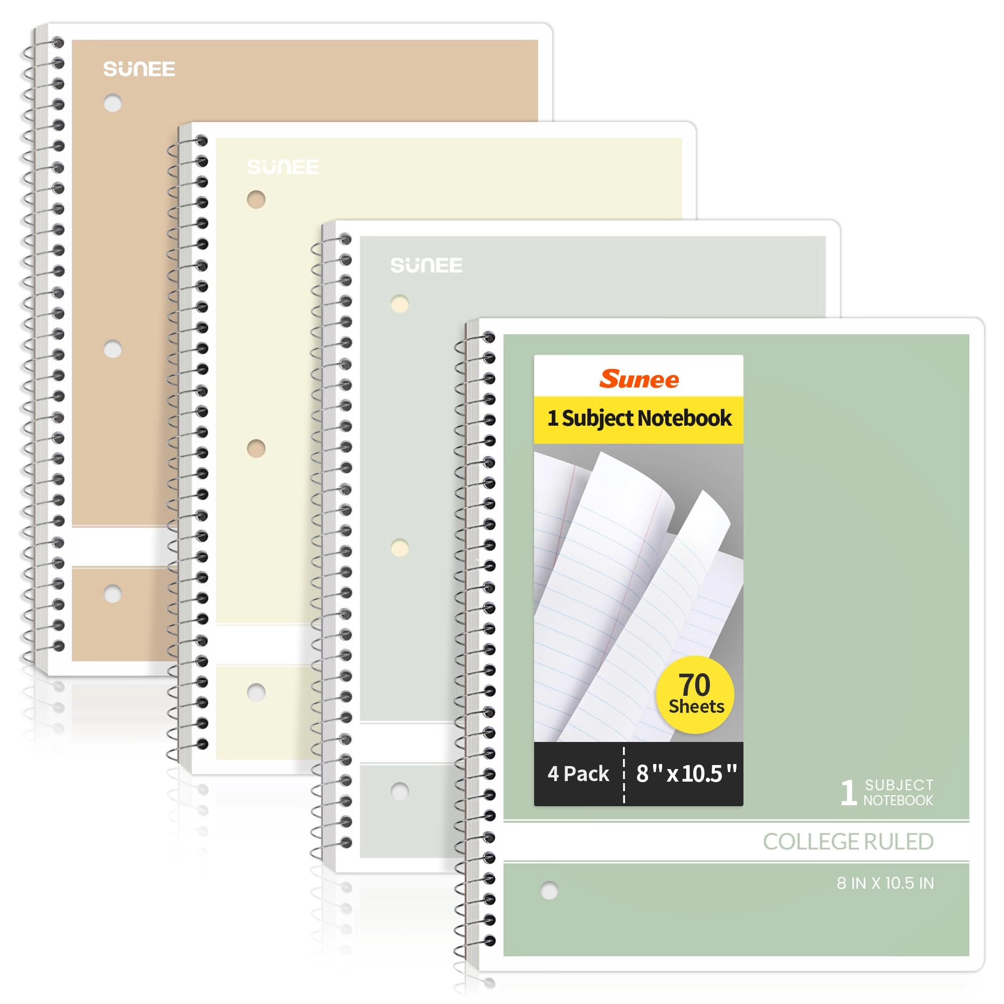 Spiral Notebook 8" x 10-1/2" Spiral - Lined 70 Sheets