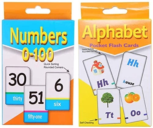 JOLLITY LLC Learning Flash Cards Numbers & Alphabets - 2 pieces