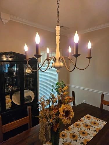 French Country Chandelier - Fully dimmable