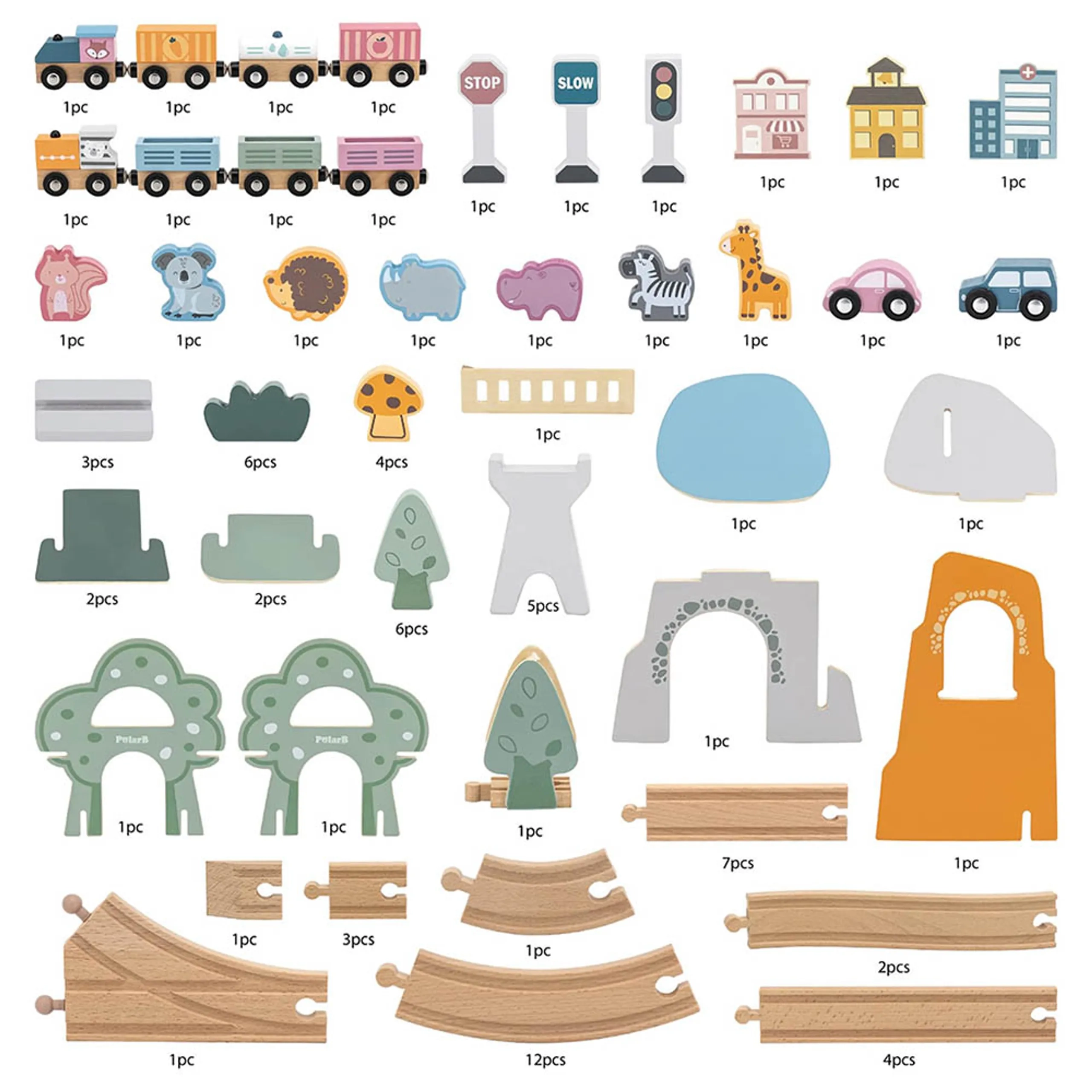 Train Set - 90 pcs