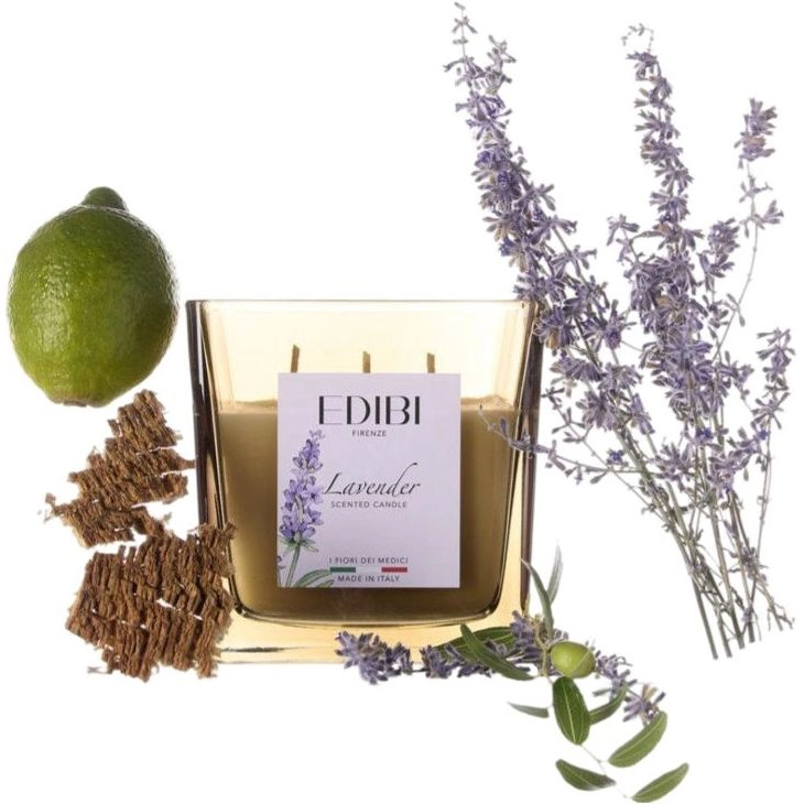 EDIBI FIRENZE Square Candle - Lavender