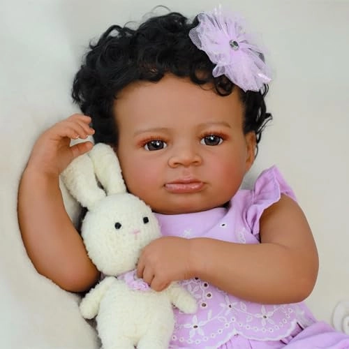Reborn Baby Doll - 20-Inch Vinyl African American Ages 3+