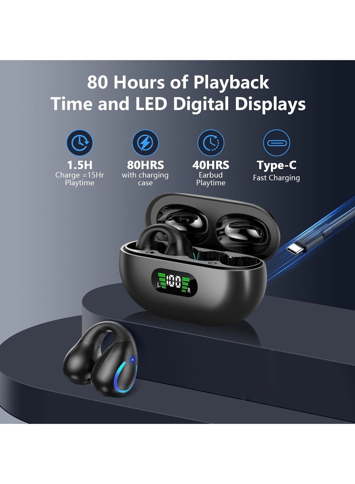 Open Ear Wireless Earbud