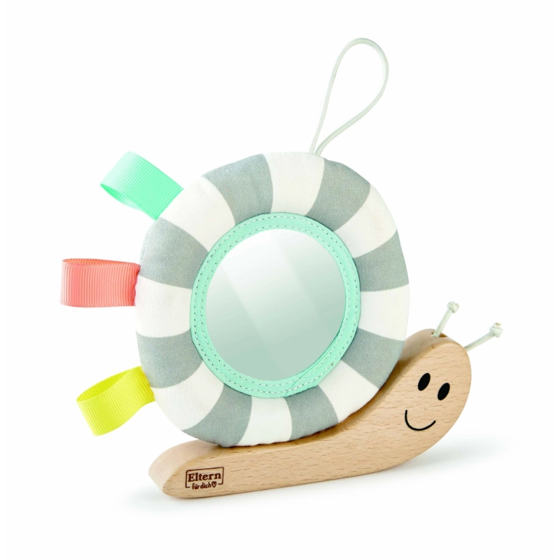 Hape Hook N' Look Snail Hanging Toy - 10 months
