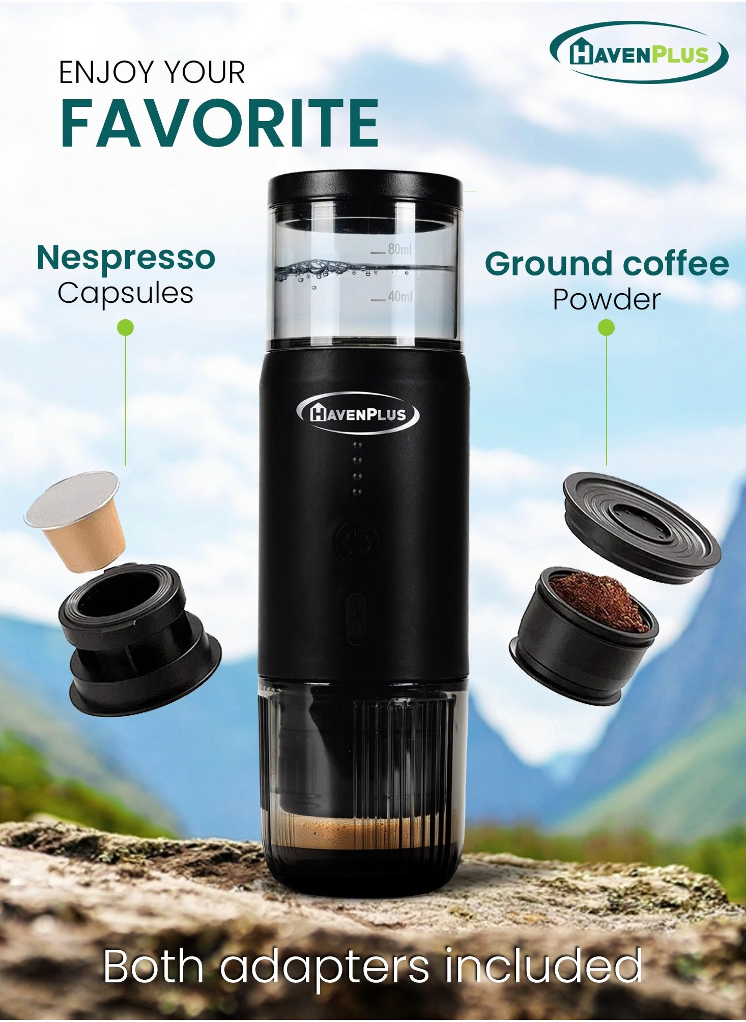 Portable Espresso Machine Rechargeable 15-Bar 7500mAh 152992