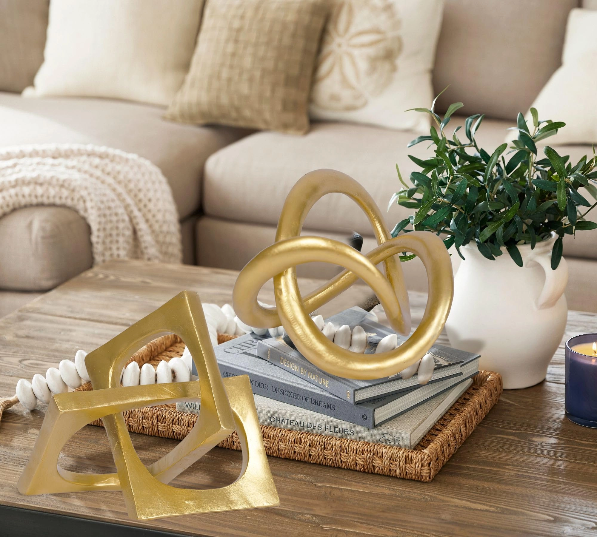 Gold Knot Statue - Resin