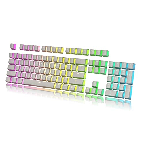 HK Gaming 112 Double Shot PBT Shine Through Pudding Keycaps - 108 piece(s)