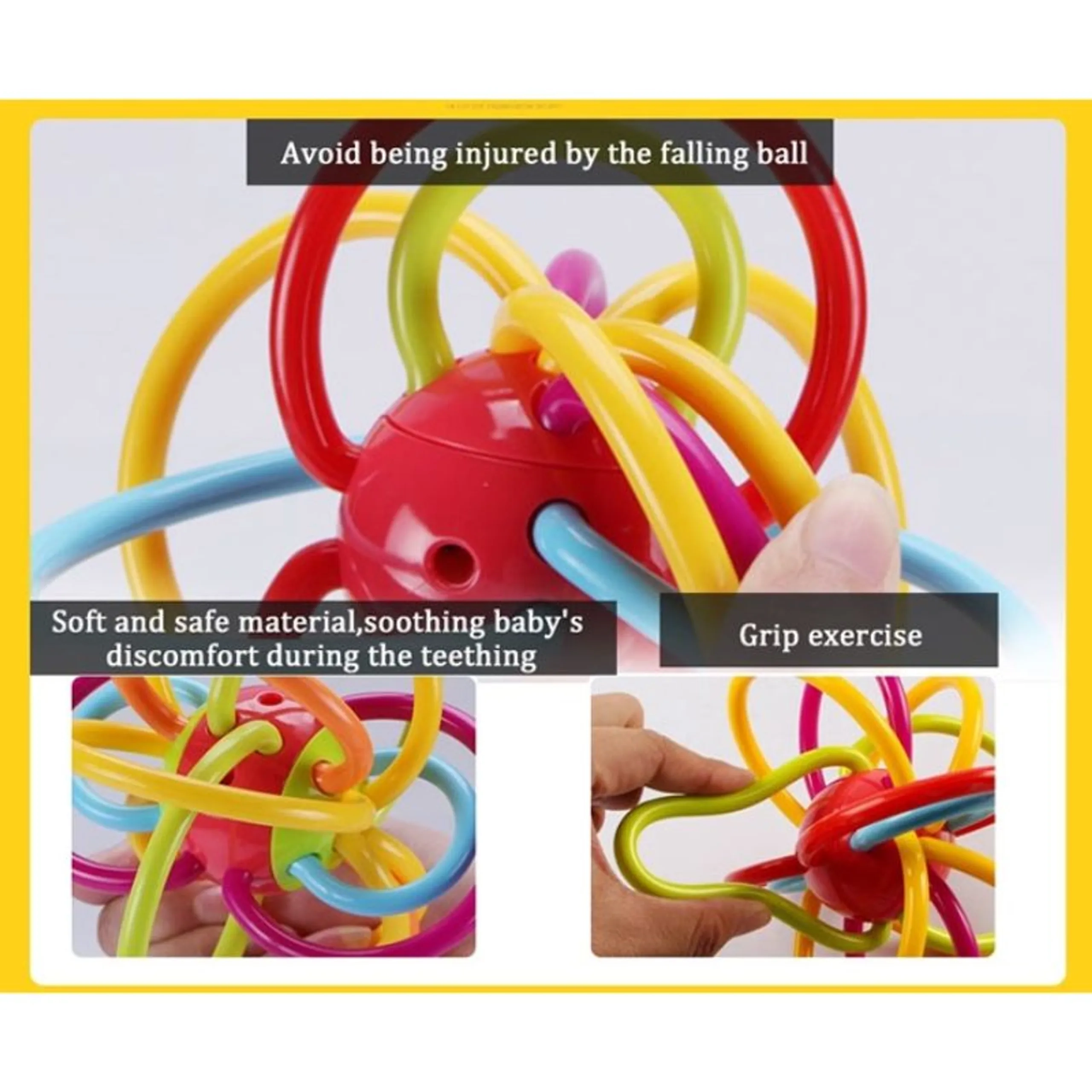 Baby Ball Rattle - Suitable for 3 months & above