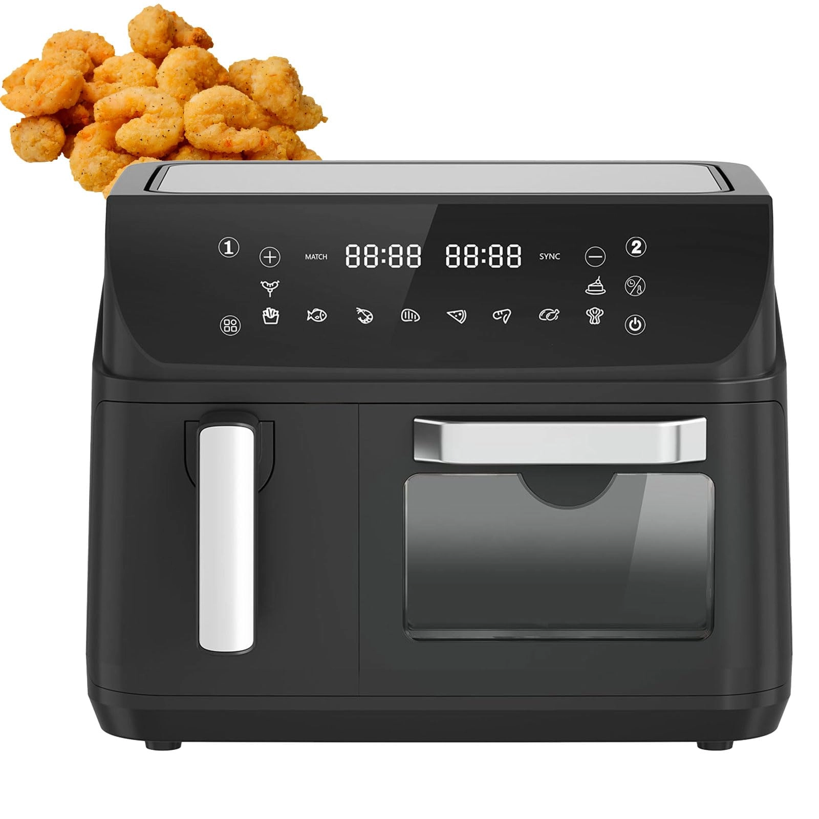 ZbOLi Air Fryer Oven - 4L+8.5L