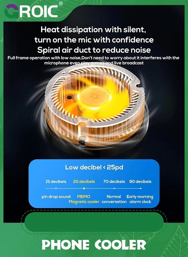 Phone Cooler - 3 Cooling Modes RGB Lights