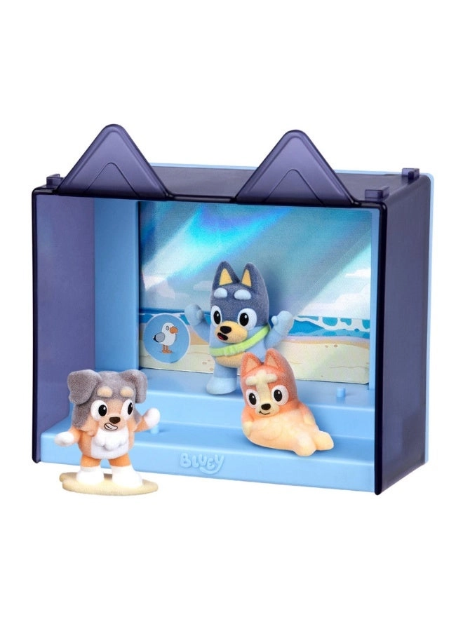 Bluey S14 W1 Fuzzies Episode Pk The Beach 6.35 cm - collectible figures 3+ Years