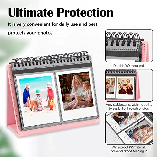 3.5x4.5" 64 Pockets Polypropylene Paper Photo Album