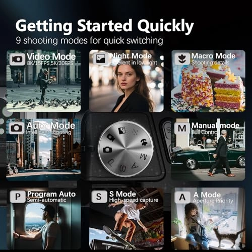 64MP Digital Camera - 4K 16X Zoom