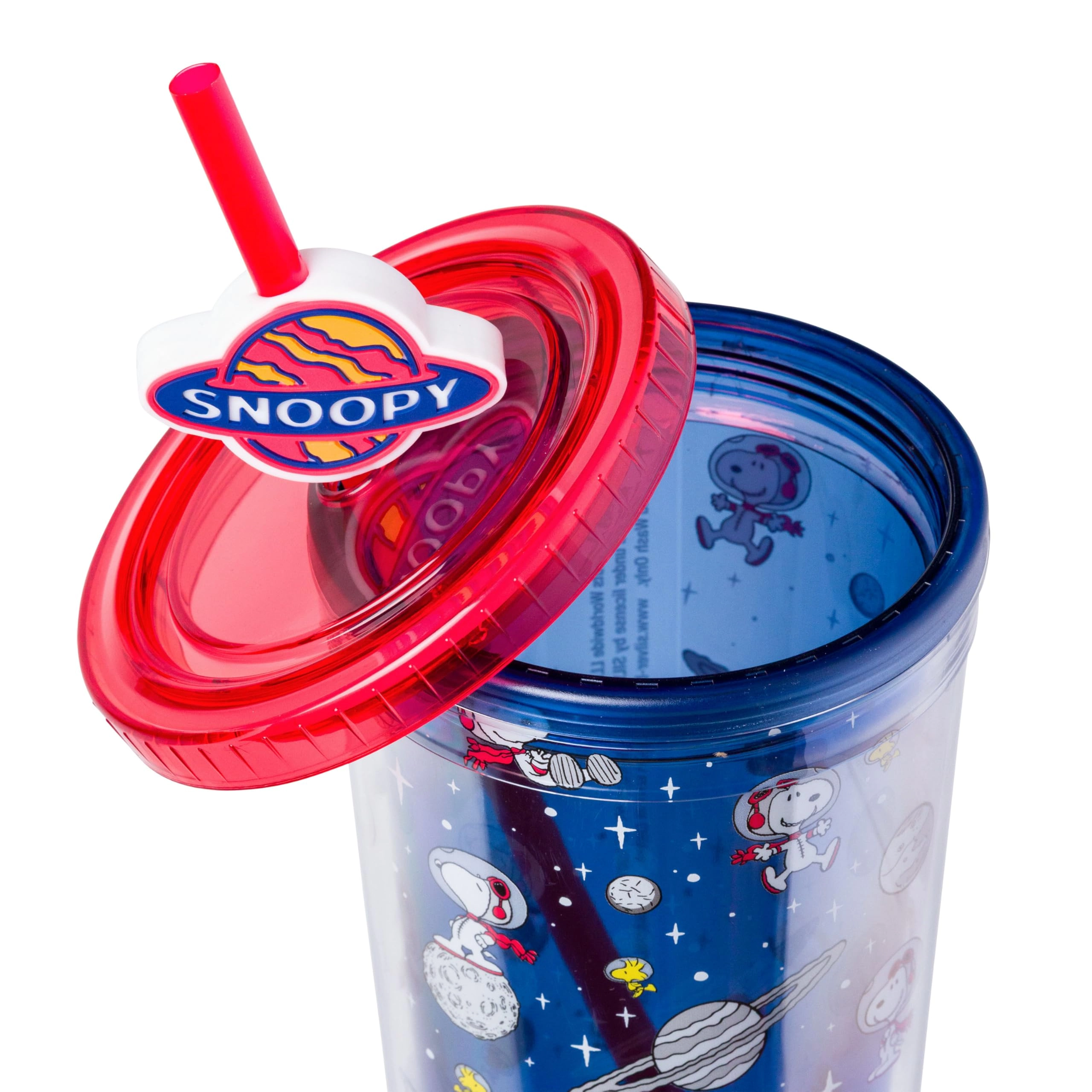 Peanuts Space Plastic Cold Cup - Snoopy and Woodstock