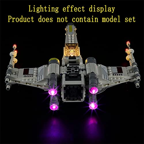 LED Lighting Kit for Star Wars Luke Skywalker's X-Wing Fighter 75301 - Plastic 4.5-5V