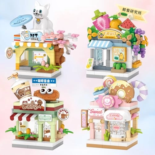 Pet Shop - 120 pcs + Coffee Shop - 120 pcs + Fruit Shop - 120 pcs + Sweet Shop - 150 pcs