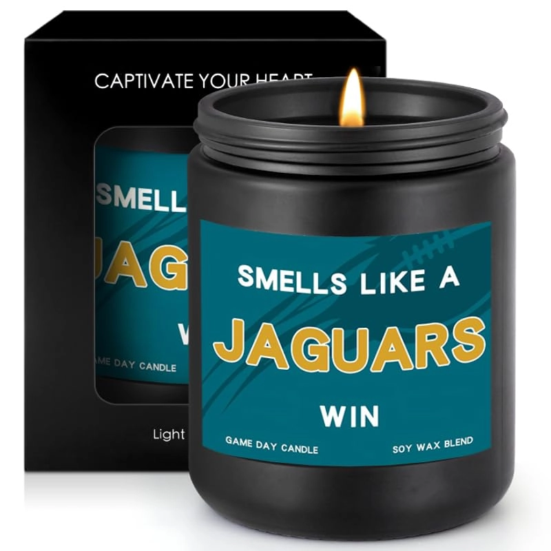 oiceme Smells Like A Jaguars Win Scented Candle - 1