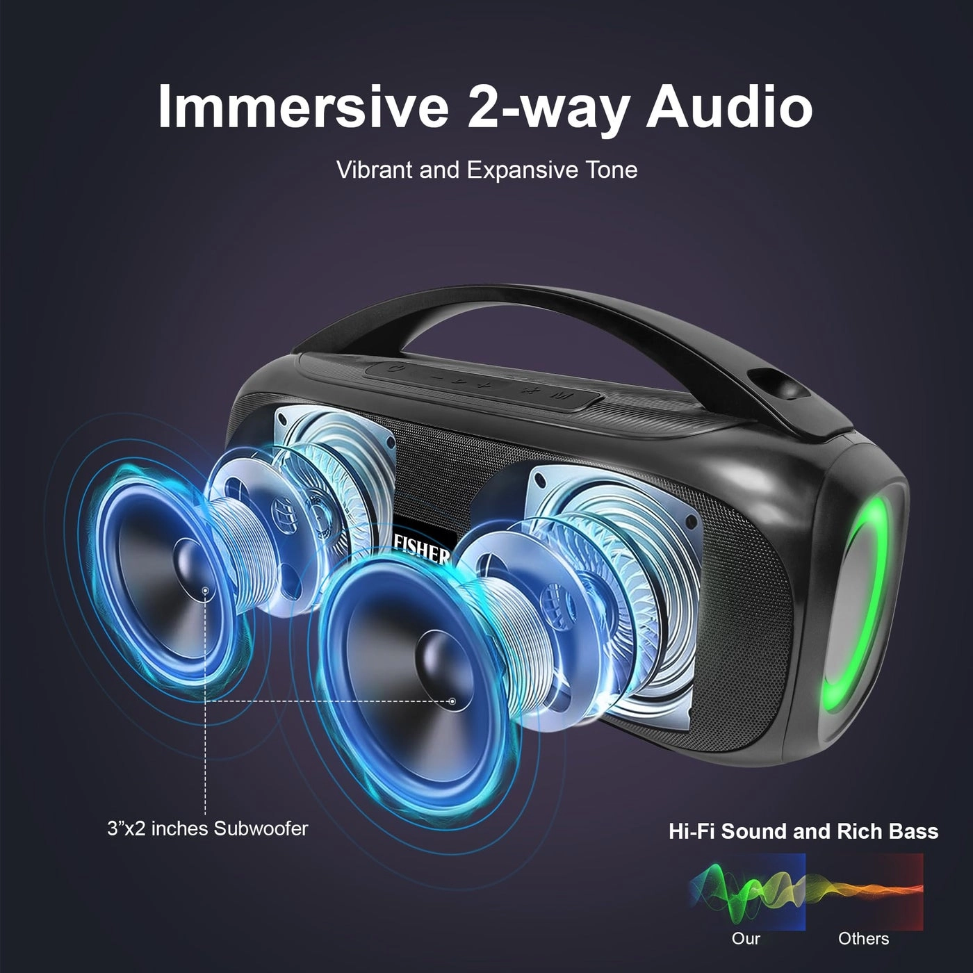 Portable Bluetooth Speaker - 30W
