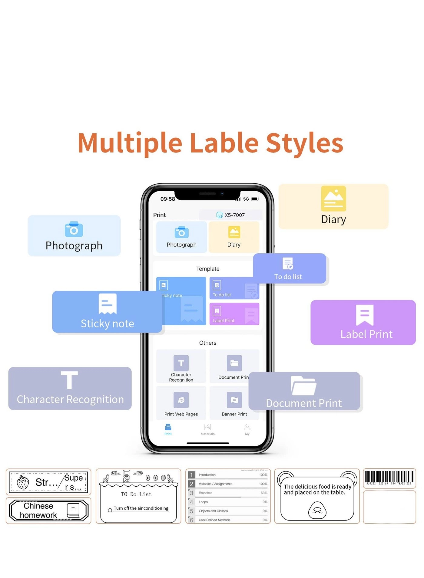 Label Maker Machine - Thermal printer