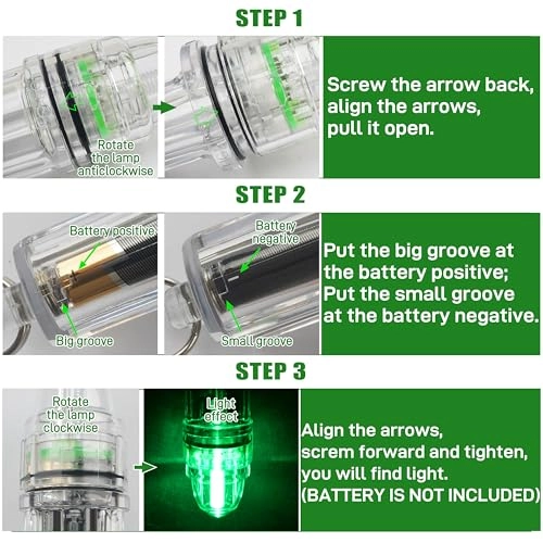 Fishing Light - Green Waterproof 2,100 ft