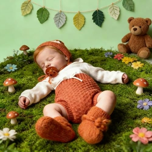 LOULOU Reborn Baby Doll - 20 Inch Soft Cloth Body & Vinyl Limbs Sleeping Ages 3+