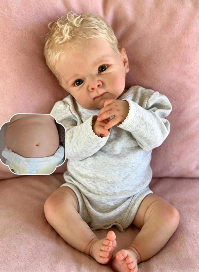Reborn Baby Doll - 18 Inch Silicone Boy Ages 3+