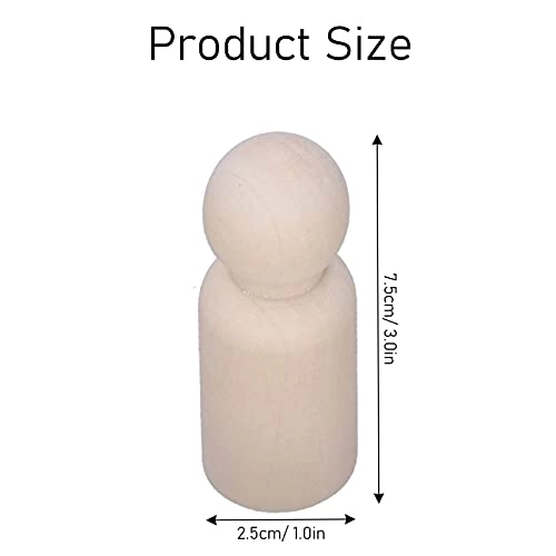Wooden Peg Figure - 10 pieces