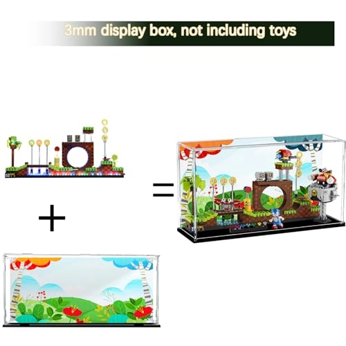 Acrylic Display Box for 21331 - 40 x 12 x 22 cm Black base painted model (3mm)