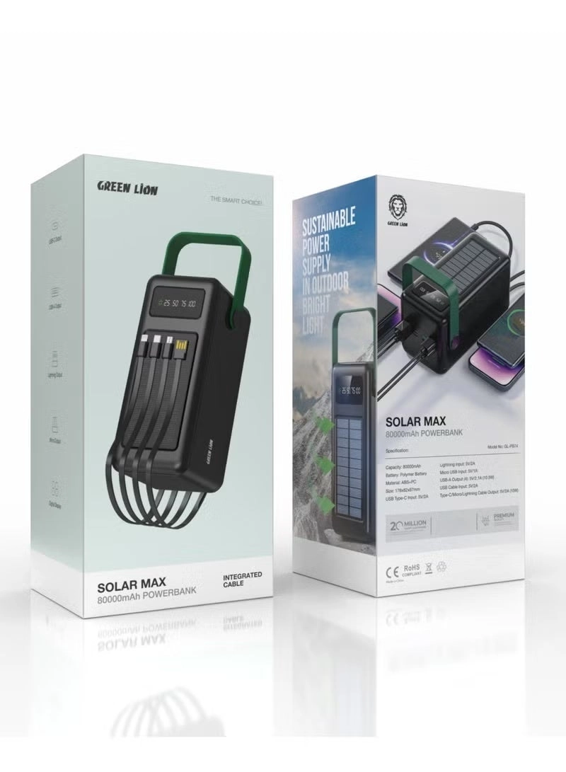 Solar Max - 80000 Watt-hour 10.5 Watt 4 USB-A Output