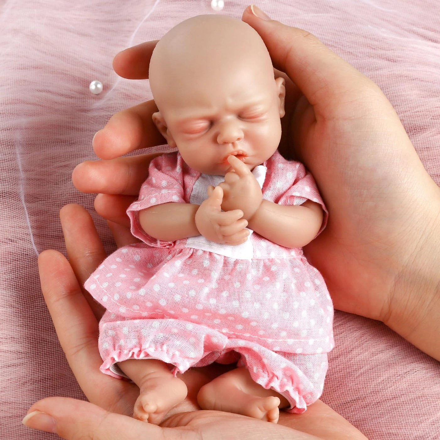 Olivia Reborn Baby Doll - 7 inch Silicone Baby Girl Ages 3+