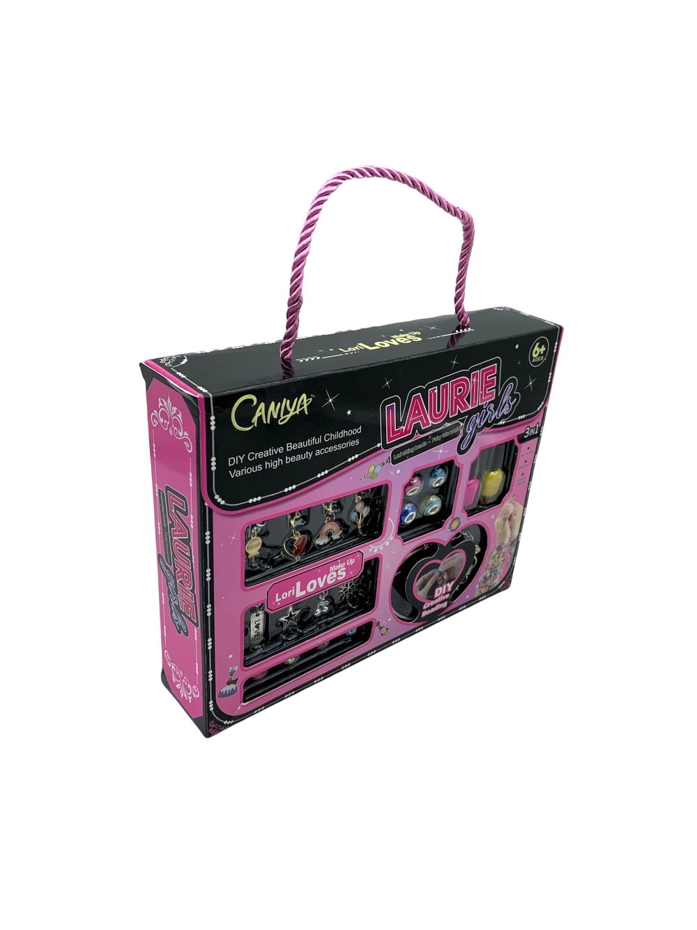 3 In 1 Diy Beads Jewelry Making Kit - nail polish Suitable for 3+ Years