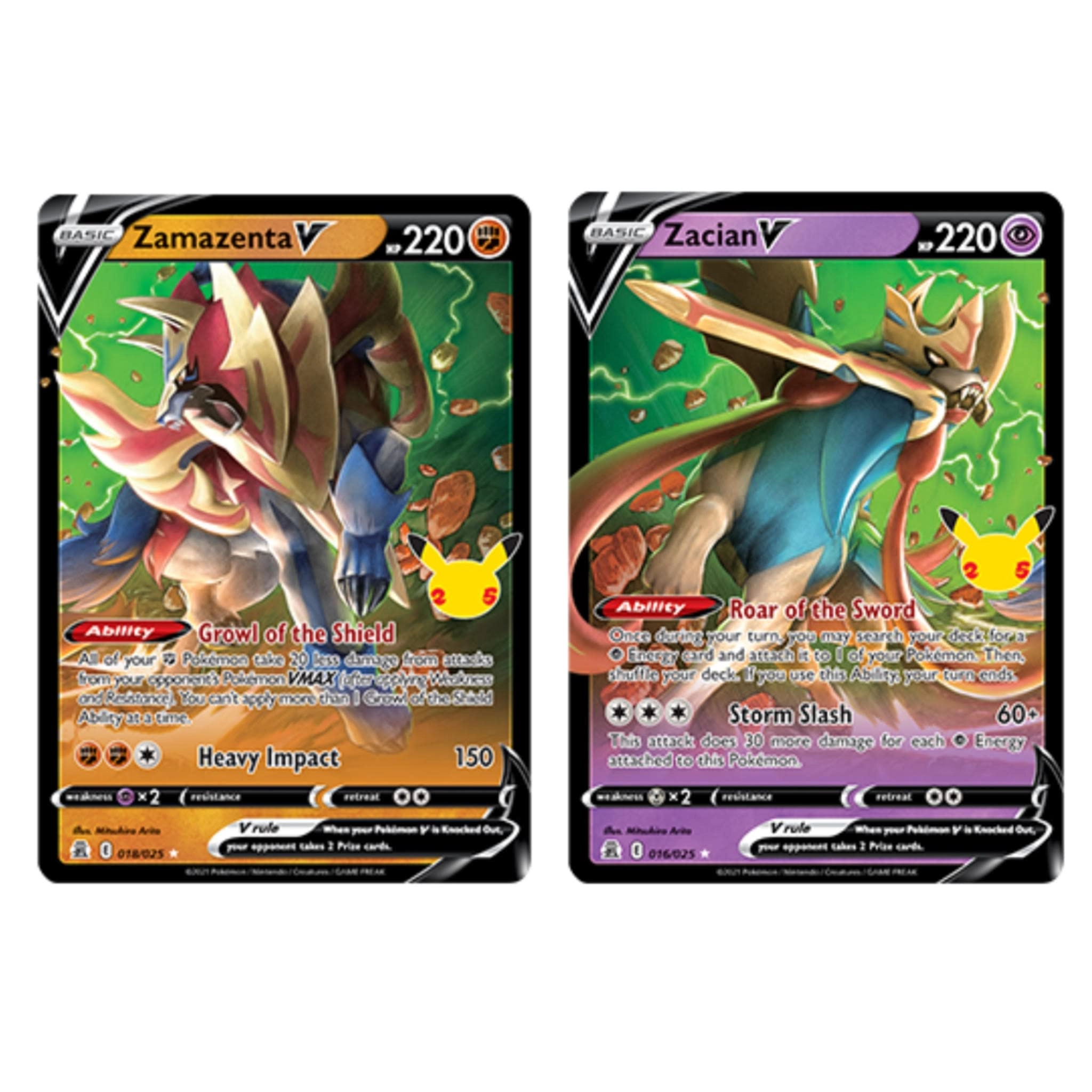 COKIRK, LLC Zacian V + Zamazenta V + Surprise Card - 2pcs