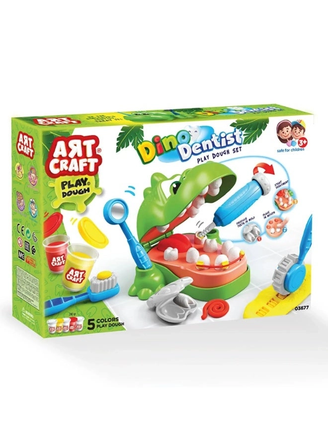 Dino Dentist Play Dough Set - 3+ years