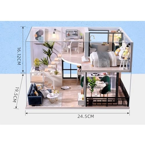 Miniature Dollhouse - Creative Room with Furniture