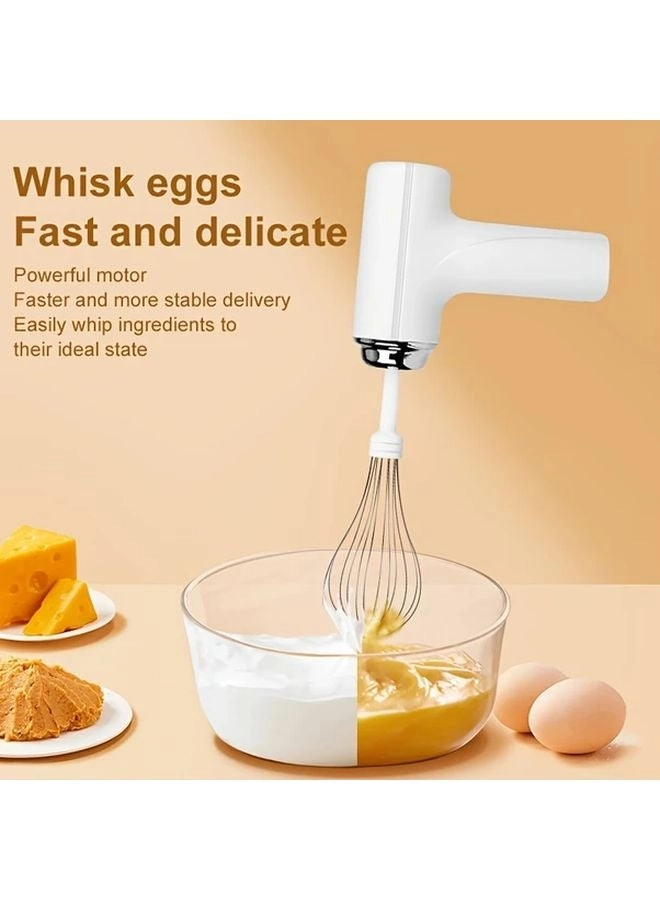 Handheld Cream Mixer - USB Rechargeable 3-Speed 2-in-1