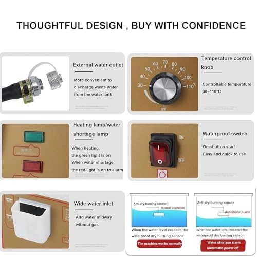 Electric steamer - 2/4/6 Hole 2000W/3000W/4000W 110/220V