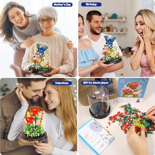 Flower Bouquet Building Set - 2 pcs