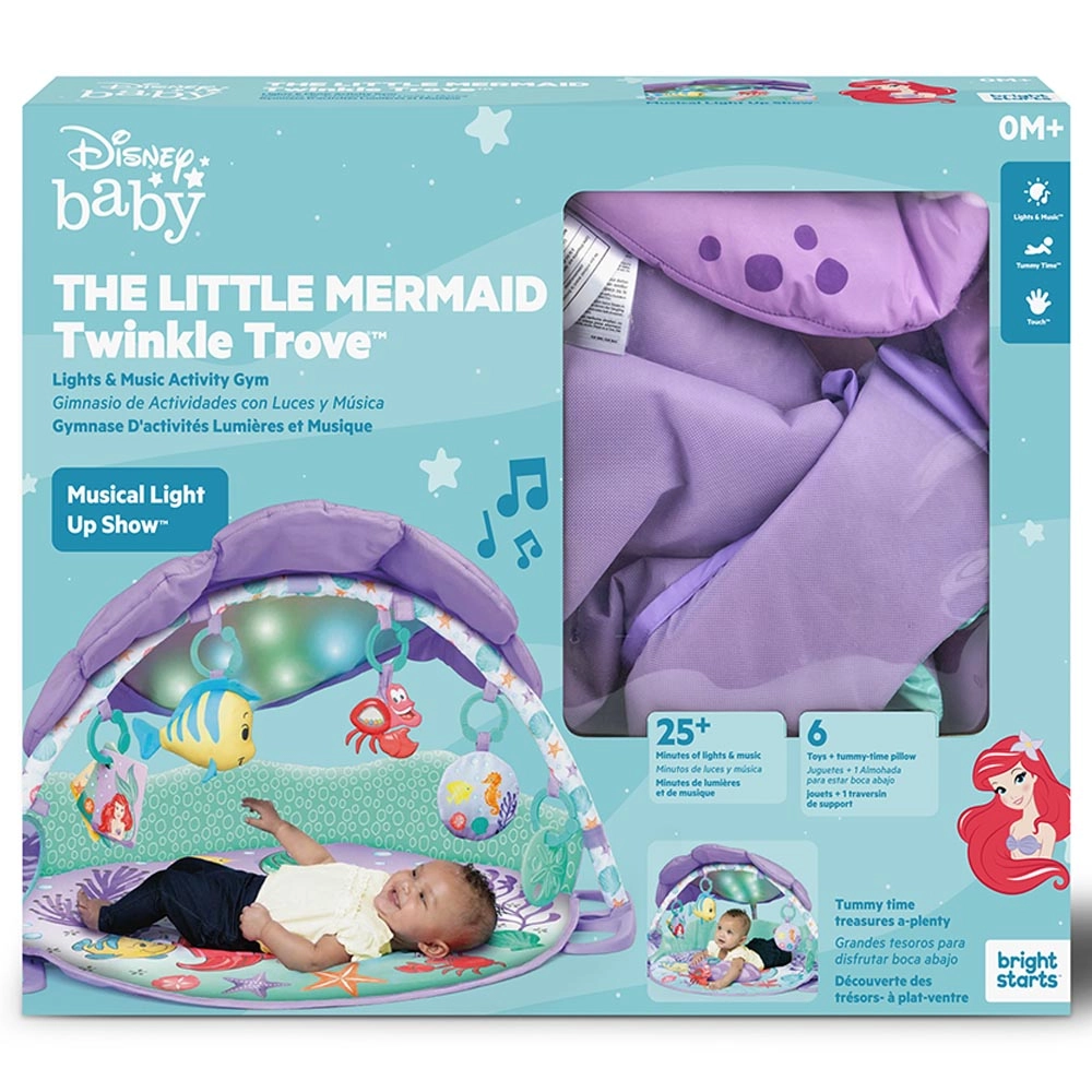 Twinkle Trove Lights & Music Activity Gym - Mermaid 0 month