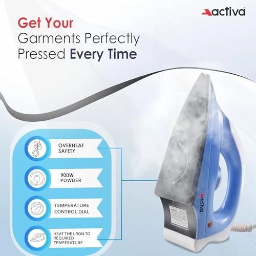 Coral - 900 watts Lightweight Dry Iron