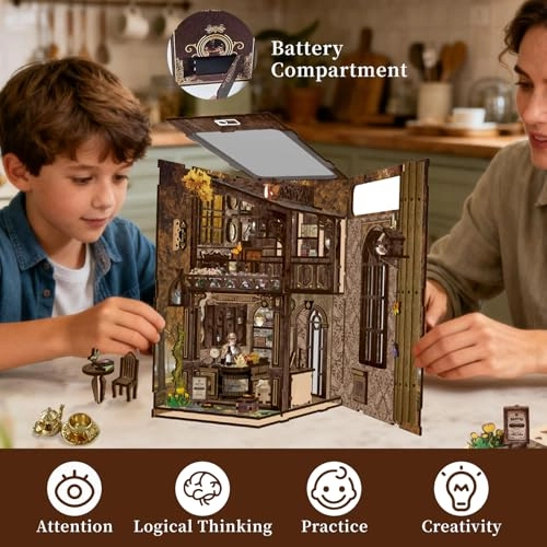 Book Nook Kit - Insertable Dust Protection Plate Miniature Dollhouses