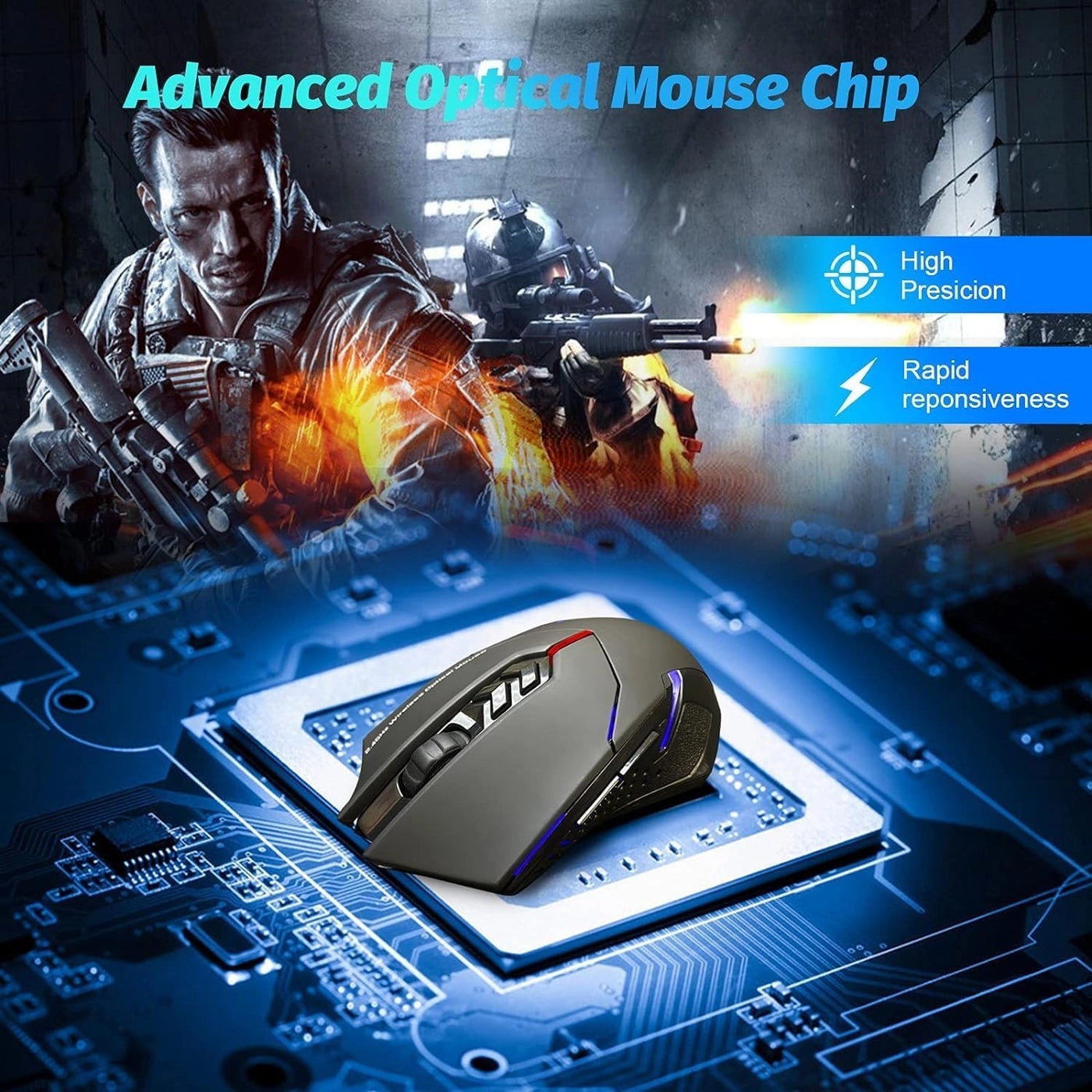 Wireless Gaming Mouse - Radio Frequency