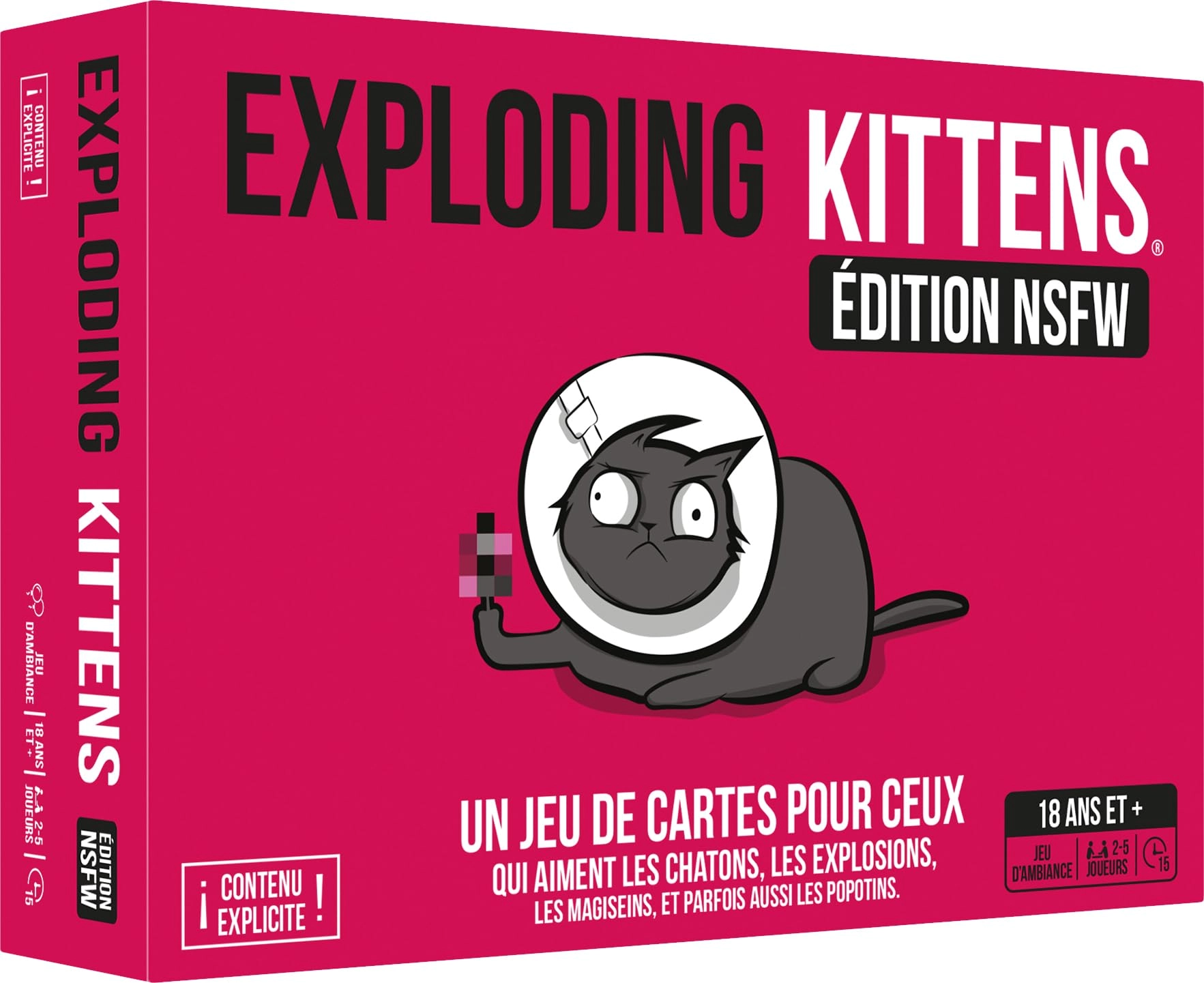 Asmodee Exploding Kittens: NSFW Edition - Card Game (French)