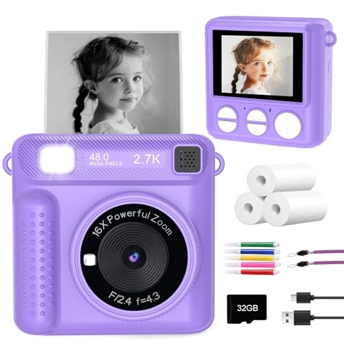 Kids Camera Instant Print - 1080P 32G