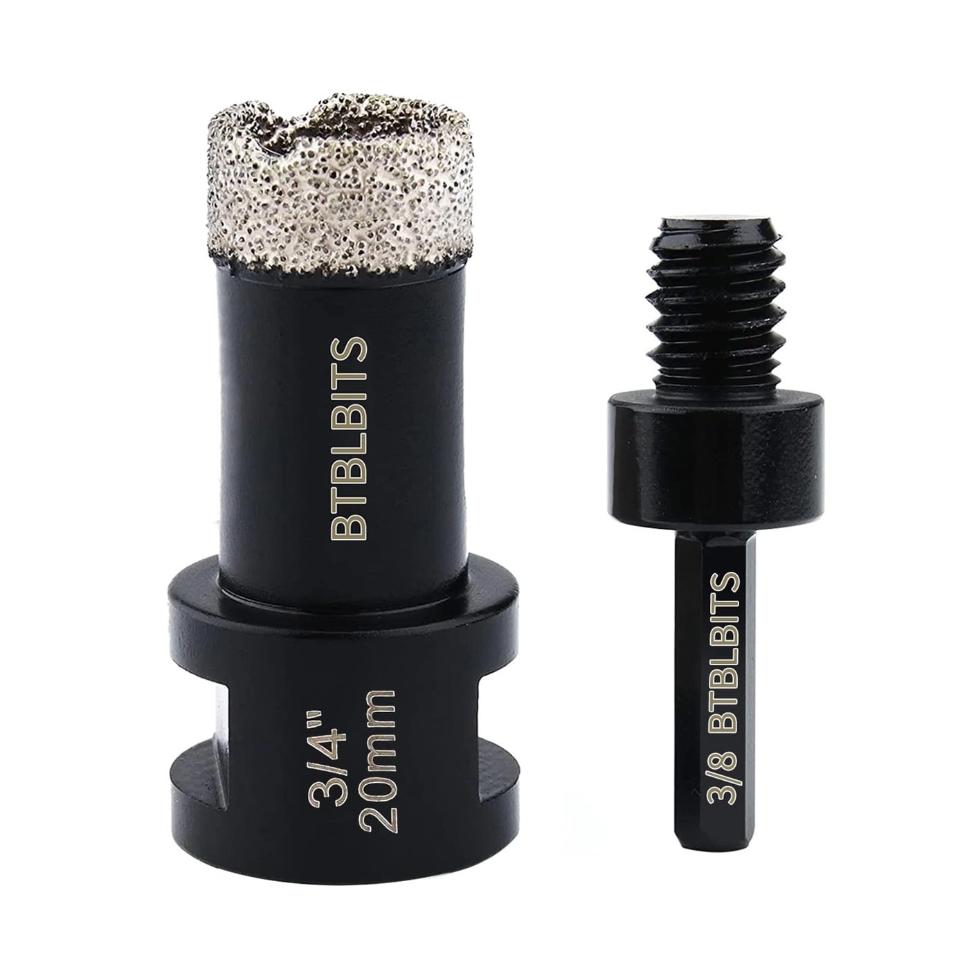 BTBLBITS Dry Diamond Core Drill Bit - 34 Inch 20mm porcelain ceramic granite brick marble