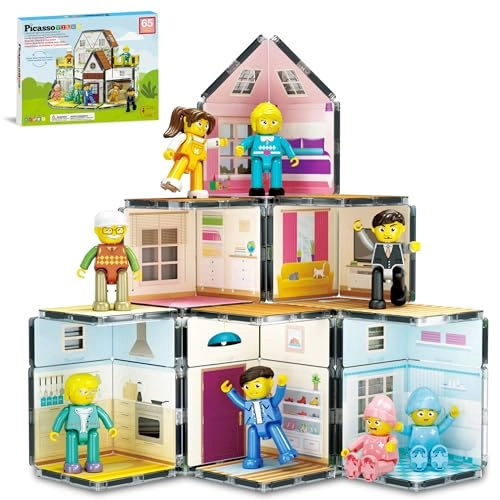 Magnetic Tiles - Homestead 65 pcs