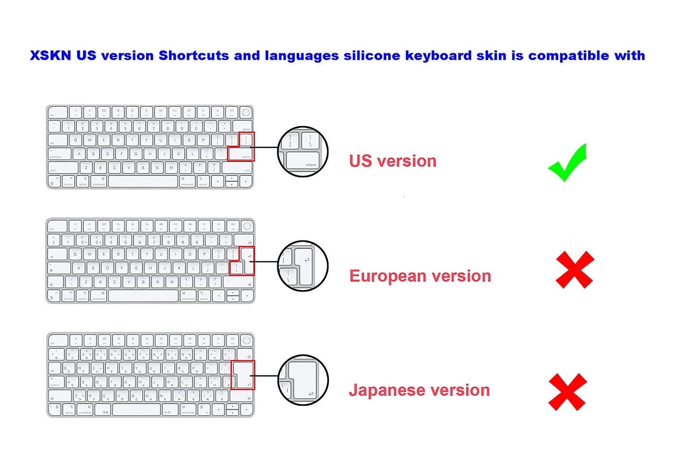 Silicone Keyboard Cover Skin - US Version