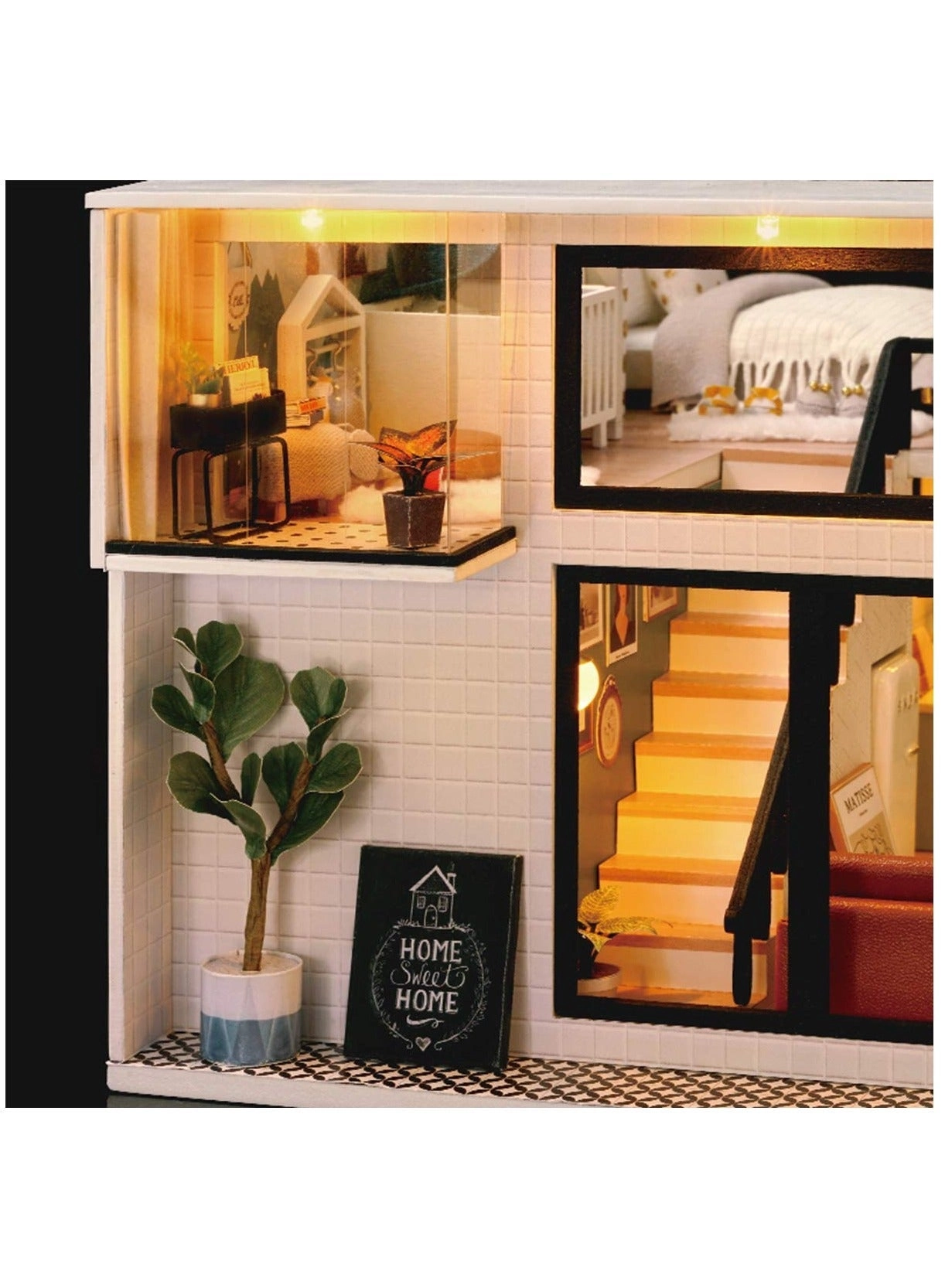 Miniature Dollhouse Kit - Villa 1:24 Scale