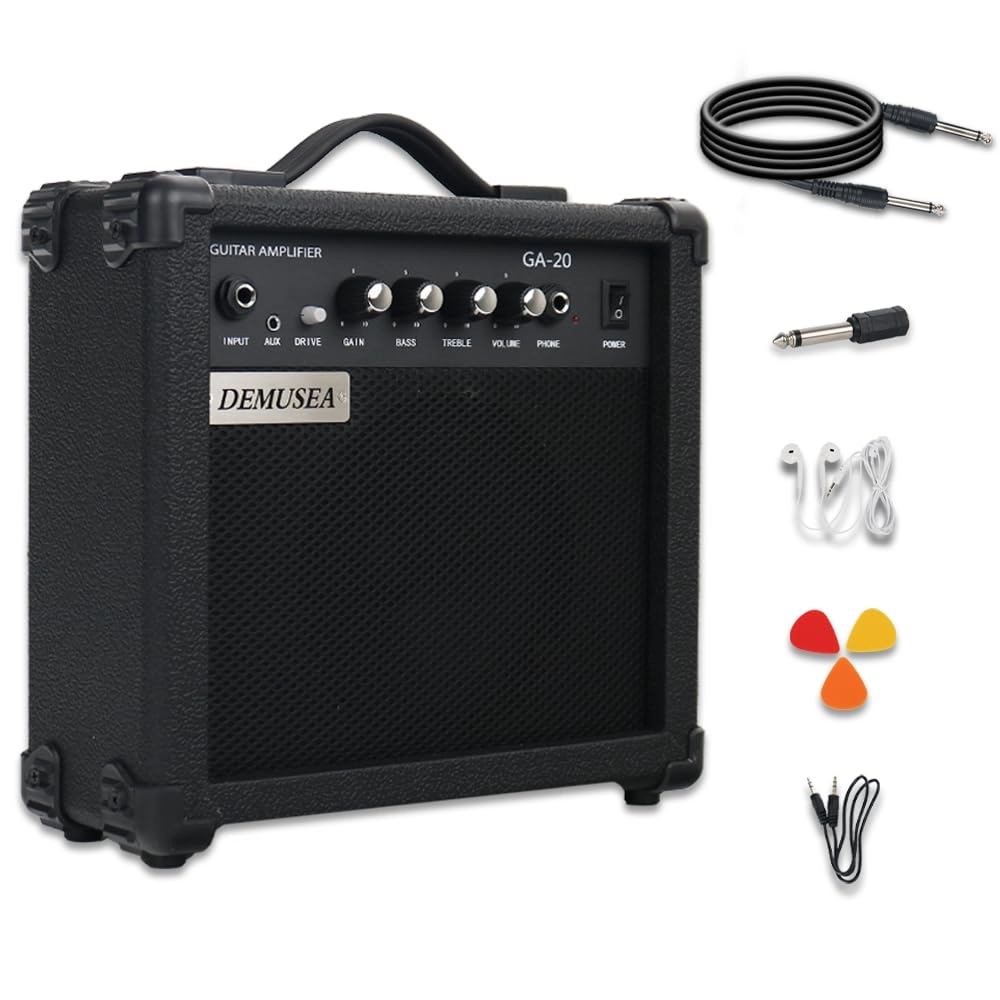 Yuedong Music 20W Pro Electric Guitar Amplifier - 5-inch Headphone jack