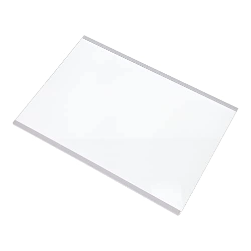Glass Shelf - White Edge Trim 49.5cm Wide x 34.5cm Deep